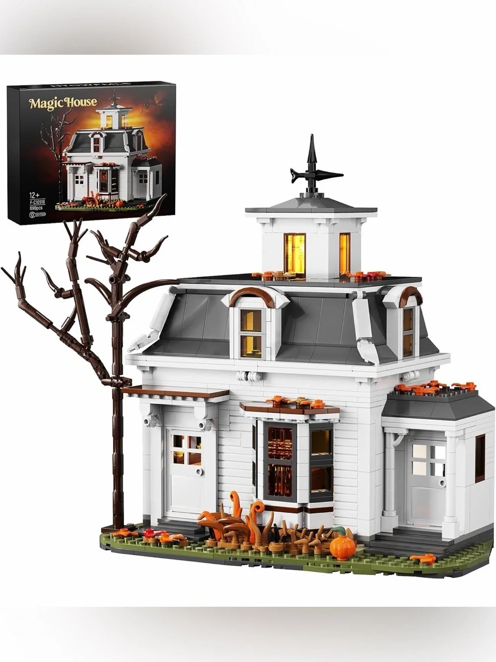 896pcs Hocus Witch Magic House Building Block Set